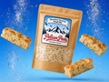 Pelican Peaks Rosemary Focaccia Bread Mix pouch with rosemary focaccia pieces